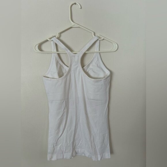 NWOT Lululemon Lululemon Ebb To Street TankHeathered White Size 8 - Picture 8 of 9